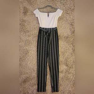 Windsor Black & White Jumpsuit XS